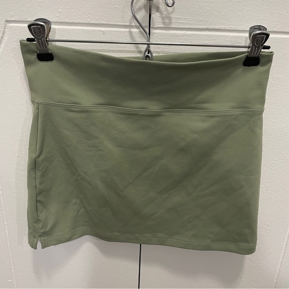 Free People Green Micro Mini Half Slip Skirt - Picture 3 of 9